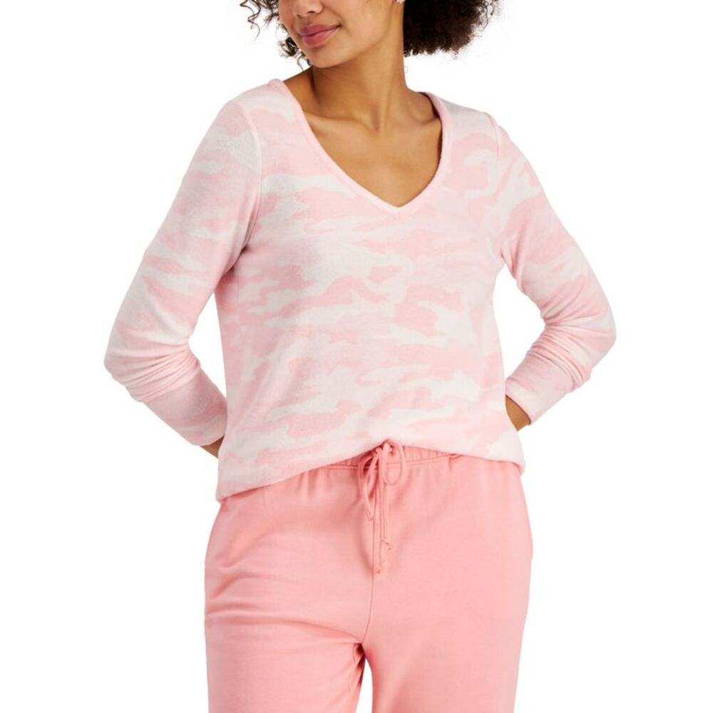 Style & Co Camo Print Long Sleeve T-Shirt